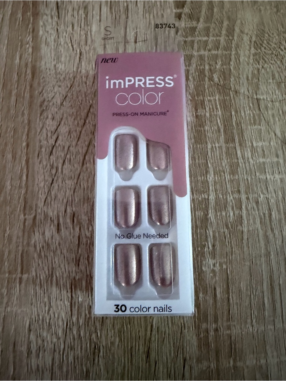 imPRESS Color Press-On Nails in Rose Gold Metallic